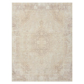 2' X 5' Beige Medallion Washable Non Skid Area Rug